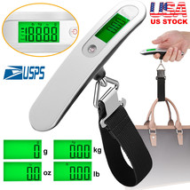 Portable Travel 110Lb / 50Kg Lcd Digital Hanging Luggage Scale Electronic Weight - £24.12 GBP