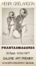 Henri Grelardon - Poster Original Exhibition - Phantasmagores - Paris - 197 - £124.45 GBP