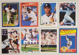 Bernie Williams Lot of 8 Baseball Cards from the 1990&#39;s Includes 3 Rookie Cards - £9.97 GBP