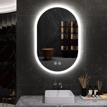 40X24 Inch Bathroom Mirror with Lights, Anti Fog Dimmable LED Mirror - $257.21