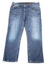 Ariat FR M4 Boot Cut Jeans Mens 42x30 Low Rise Fire Resistant Distressed l - £51.56 GBP