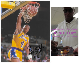 Byron Scott signed Los Angeles Lakers basketball 8x10 photo Proof COA.autograph - $74.24