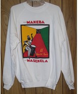 Miriam Makeba Concert Tour Sweatshirt Vintage 1988 Hugh Masekela Size X-... - $680.87 CAD