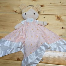 Douglas Baby Princess Noa Lil Snuggler Plush Lovey Blanket #1430 Satin Edge - $14.80