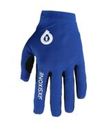 SixSixOne 661 Raji Gloves Full Finger MTB BMX Adult SM Blue Mountain Bik... - $23.97