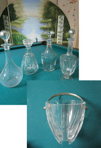 Baccarat Crystal France Decanter Ice Bucket Pick One - £100.11 GBP+