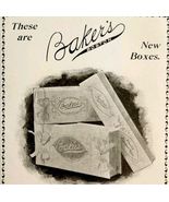 Baker&#39;s Chocolates Boston Food Fair 1897 Advertisement Victorian Dessert... - €21,47 EUR