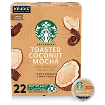 Starbucks Toasted Coconut Mocha Coffee 22 to 132  Count K cups Pick Any ... - £22.59 GBP+