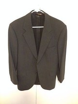 Brooks Brothers Men&#39;s Brooks Ease 2-Button Wool Blazer 39S Black/Grey - £63.05 GBP