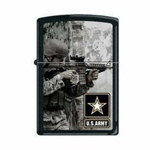 Zippo Lighter - Army Soldier Black Matte - 853264 - £26.58 GBP