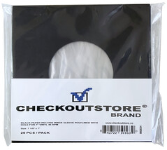 CheckOutStore Black Paper Record Sleeves Polylined With Hole for 7" Viny... - €14,17 EUR+ CheckOutStore Black Paper Record Sleeves Polylined With Hole for 7" Viny... - €14,17 EUR+