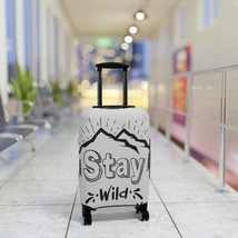 Protect Your Luggage with Style! Stay Wild Luggage Cover - Scratch-Resis... - £22.58 GBP+