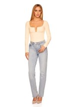Susana Monaco Square Wire  Long Sleeve Top In Almond $148 Sz S, NWT! - $44.54