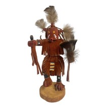 Vintage Hopi Kachina Mudhead Katsina Dancer Doll 11” Tall Signed F  Charley - £43.03 GBP