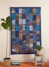 Indian Vintage Patchwork Tapestry Wall Decor 40x60&quot; Wall Hanging Boho Tapestry - £33.56 GBP