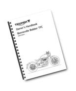 TRIUMPH OWNERS HANDBOOK MANUAL - 2020 - BONNEVILLE BOBBER TFC - $1,096.50 MXN
