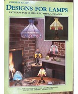 Vintage 1986 Designs For Lamps Book Stained Glass Shade Patterns Charles... - $29.99