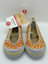 Carter's Toddler White/Orange/Pink/Yellow Slip on Shoes with strap Size 5 NWT - $18.14