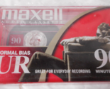Maxell Normal Bias UR 90 min Audio Cassette Tape Sealed NOS - £5.47 GBP