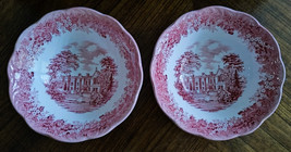 Set of 2 Romantic England J&amp;G Meakin Buckinghamshire Chequers Cereal/Soup Bowls - £13.36 GBP
