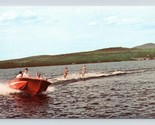 Water Skiing Ossipee Lake West Ossipee New Hampshire NH  UNP Chrome Post... - $2.92