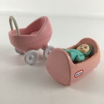 Little Tikes Dollhouse Baby Figure Stroller Buggy Cradle Rocker Vintage ... - £46.35 GBP