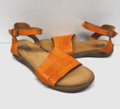 MIZ MOOZ WOMEN&#39;S  ANKLE  BUCKLE SANDALS ORANGE 37EU / 7US  # A-96 - $89.05