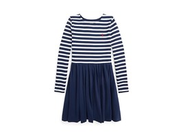 Polo Ralph Lauren Kids Striped Stretch Ponte Dress (Toddler/Little Kid) ... - £25.46 GBP