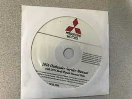 2016 Mitsubishi Outlander Servizio Negozio Riparazione Officina Manuale Su CD - $219.73