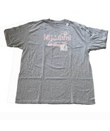 Missouri Tigers MU Light Gray Heather T-shirt Pink Lettering XL - $312.03 MXN