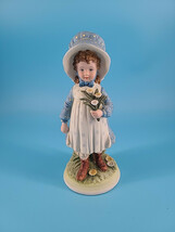 Vintage Holly Hobbie, World Wide Arts, 1973 Blue Girl Figurine - $9.46