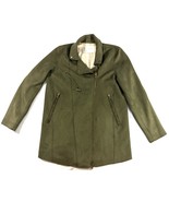 Anthropologie Olive Moto Jacket M Asymmetrical Zip Faux Suede Stretch Me... - $68.45 CAD