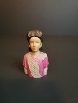 Vintage AVON Mrs Albee 1984 American Fashion Lady Porcelain Thimble Collector - $8.90