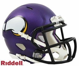 *Sale* Minnesota Vikings Speed Mini Nfl Football Helmet By RIDDELL-SHIP Fast! - £24.35 GBP
