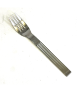 ONE Dansk THEBE Dinner Fork 7.25&quot; Ribbed Satin Stainless Flatware Gunnar... - $14.84