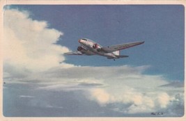 Aviation Airplane In Flight American Airlines Flagships Postcard D40 - £2.32 GBP