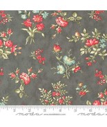 Moda COLLECTIONS ETCHINGS Charcoal 44331 15 Quilt Fabric By The Yard - $11.63