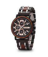 bobo bird Cool day calendar chronograph wooden watch - $149.54 CAD