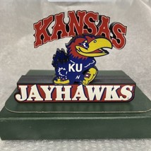 Kansas Jayhawks Licensed Shelia&#39;s Ncaa Football Wood PLAQUE/SIGN - £18.77 GBP