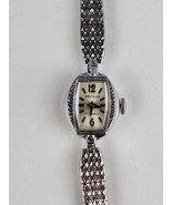 Westclox 17 Jewel Silver Tone Ladies Wristwatch mechanical w/ flex brace... - £14.86 GBP