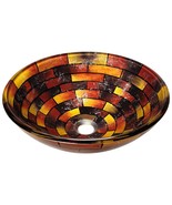 621 Stained Glass Vessel Bathroom Sink - $112.00