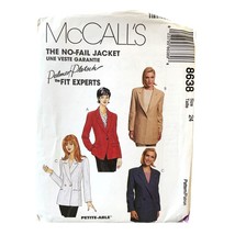 McCalls Sewing Pattern 8638 Palmer Pletsch Jacket Blazer Misses Size 24 - £7.04 GBP