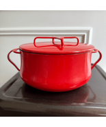 NWOT Dansk Kobenstyle Red 2 QT. Enamelware Casserole Small Flaw $100 - $54.00