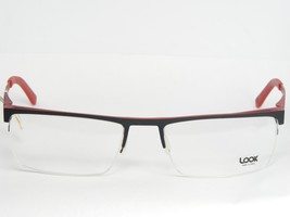 Look 10203 3068 Matt Black /RED Eyeglasses Glasses 54-18-135mm Italy (Notes) - £58.39 GBP