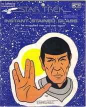 Star Trek TMP Instant Stained Glass Transfer Spock Vulcan Salute 1979 NEW SEALED - £2.36 GBP