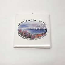 New Brunswick Canada Souvenir Ceramic Tile Confederation Bridge Vintage ... - $8.88