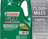 Castrol GTX High Mileage 5W-20 Synthetic Blend Motor Oil, 5 Quarts - £30.84 GBP
