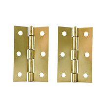 Grip Tight Tools HIG2 1 1/2&quot; Narrow Utility Hinge Door Removable Pin Satin Brass - £5.46 GBP
