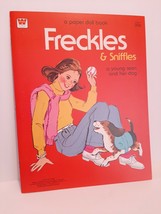 Vintage Freckles &amp; Sniffles Dog House Paper Doll Book 1981 NEW Whitman Punch-out - £10.52 GBP