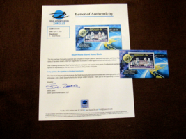 Stuart Roosa Apollo 14 Nasa Astronaut Signed Auto Apollo 14 Stamp Block Zarelli - $395.99